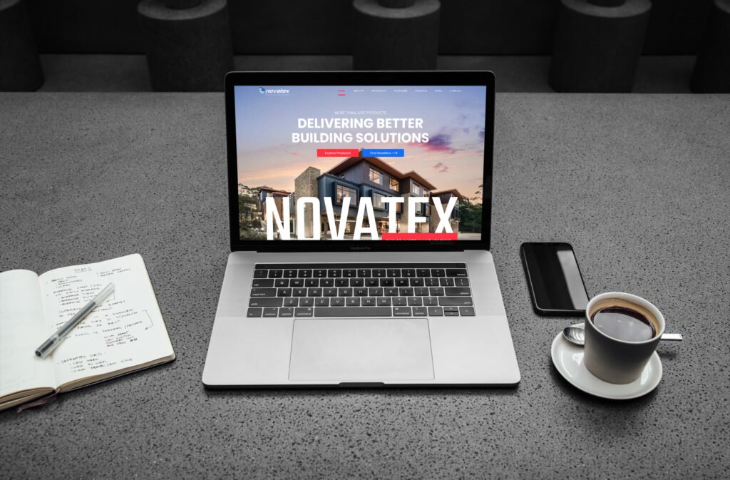 Novatex Website Mockup